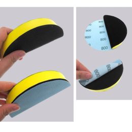 6 Inch Flexible Foam Hand Sanding Block Hook And Loop Sanding Disc For Polishing Sticky Adhesive Sandpaper Chuck Grinder