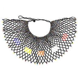 Chokers African Tribal Ethnic Colorf Beads Choker Necklace Boho Indian Bride Bib Collar Egyptian Nigeria Statement Neck Chains Jewel Dhipf