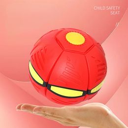 Children Sports Balls Flying Saucer Flat Throwing Disc Ball No LED Light Magic Ball Toys Garden Beach Games Children Outdoor
