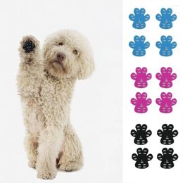 Dog Apparel 4Pcs/Set Creative Foot Protect Pads Walking Invisible Patches Anti-skid Stickers For Pet Accessories