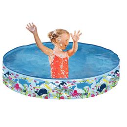 Foldable Swimming Pool Noninflatable Portable Play Kiddie Bathing Tub Childrens Hard For Kids Ages 2 240521