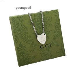 kkBrand Heart Pendant Necklace DesignFor Women Silver Necklaces Vintage Design Gift Long Chain Love Couple Family Jewellery Necklace Celtic Style Letter Ch