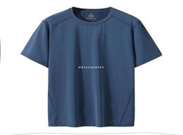 Men039s TShirts Quick Dry Sport T Shirt Men 2021 Short Sleeves Summer Casual Mesh Cotton Plus OverSize 6XL 7XL 8XL Top Tees GY9813750
