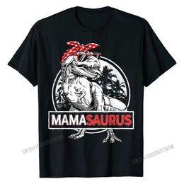 Men's T-Shirts Mamasaurus Tyrannosaurus Rex Dinosaur Fun Mom Saurus Family Matching T-shirt Top Cotton Design Customised Mens S52133