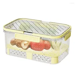 Storage Bottles Lunch Fruit Container For Adults Leak-Proof Snack Keeper Fresh-Keeping Produce Holder Portable Food With Handle