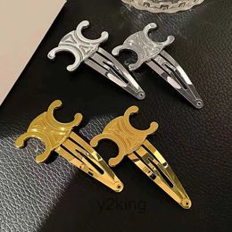 2024 New Fashion 18k Gold Designer Hair Clips Barrettes Classic Girls Jewellery Accessories Gift R0FS