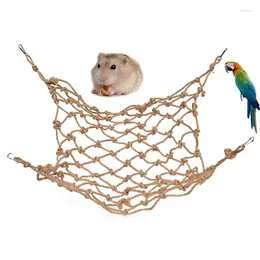 Other Bird Supplies Parrot Climbing Net Toy Wiith Hook Hammock Swing Rope Stand Hanging Chewing Biting Toys