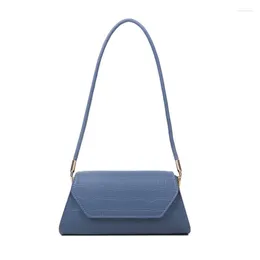 Shoulder Bags Handbag For Women Stone Pattern Niche Designer Vintage Simple Small Bag All-Match Baguette Lady Dating Office Work