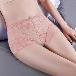 Women's Panties Seamless Underwear Ladies Mid Waist Lace Edge Sexy Slimming Lifting BuTraceless Valentines Day Flat Angle