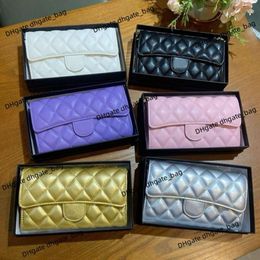 High-end brand bag CHAN women's handbag wallet fashion design Lingge Chain Bag Mini Small purse Luxury portable Versatile Genuine Leather One-shoulder Crossbody bag