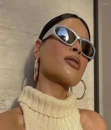 Sunglasses Wrap Around Fashion For Men Women Trendy Swift Oval Dark Futuristic Shades Glasses Eyeglasses2571750