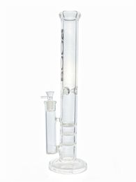 Hot selling clearance thick glass bong hookah water pipe 3 percs honeycomb 18 inch high