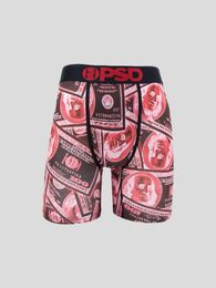 Underpants Sexy Men Underwear Boxershorts Fashion Man Panties Print Innerwear