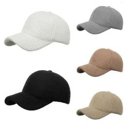 Ball Caps Fashion Women Men Sport Solid Color Keep Warm Knitting Winter Beach Baseball Cap Hip Hop Hat Sun