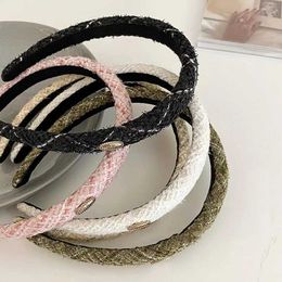 Hair Accessories Korean and Japanese accessories retro small income thick hair circle sweet high-end pressure hair circle wholesale for women d240520