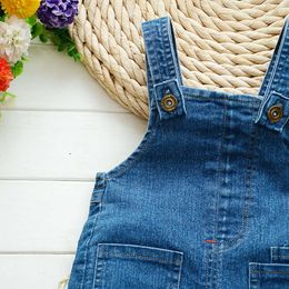 Kids Baby Clothes Jumper Boys Girls Dungarees Infant Playsuit Pants Denim Jeans Overalls Toddler Jumpsuits 537fd1