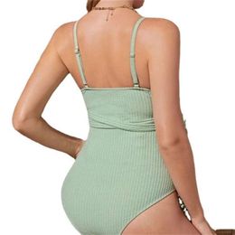 Maternity Bikini Wear For Pregnant Women Solid Green Hollow Swimsuits Pregnancy One Piece Bow Tie Bathing Suit Premama Swimwears