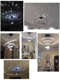 Modern Led Chandeliers Round Ring Lights For Living Room Kitchen Black Led Pendant Lamps Remote Control Bedroom Hanging Lighting