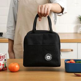 Storage Bags Portable Lunch Bag Thermal Insulated Box Tote Cooler Handbag For Women Convenient Food