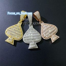 Pass diamond test Jewellery with tennis chain hip hop custom iced out necklace pendant vvs moissanite pendant