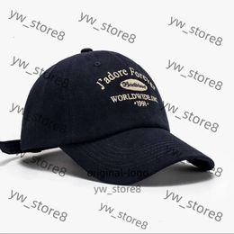 Designer Hat Korean Badflood White Couple Hard Top Baseball Hat Women's Spring/summer Duck Tongue Hat Men's Fashion cc9c