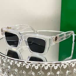 Scheda designer Top Square Man O occhiali da sole a cornice piena Glasshi Clear Protect Occhi Occhiali da sole 1230S ANTI-UV400 SCHEDO DI PROTEZIONE RADIAZIONE