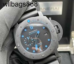 Watch Paneraii Wristwatches Mechanical Luxury Limited 2000 Diving Automatic Men's Pam01616 Ink Black Waterproof Full Stainless Steel