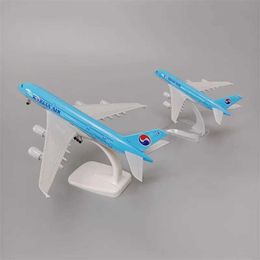 Aircraft Modle Alloy Metal Korean Airlines 380 A380 Airways Aircraft Model Die Casting Aircraft Model Aircraft Wheels 16cm 20cm s2452089