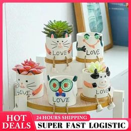 Vases Ceramic Flower Pot Beautiful And Practical Lovely Flowerpot Home Decorations Fleshy Rugged Durable Creative Vase