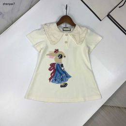 Top designer Girl Clothing Summer Baby dress New product Size 110-160 CM Cute cartoon rabbit pattern decoration Kids Skirt June27