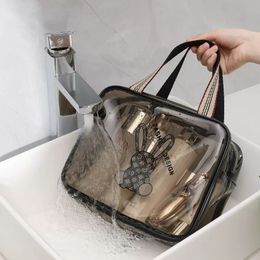 Pvc Storage Bag, Toiletry Bag, High-end Waterproof, Men's And Women's Cosmetic Bag, Large Capacity, Ins Style, Good-looking Handheld Bag
