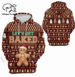 Men039s Hoodies Sweatshirts PLstar Cosmos 3DPrinted Est Christmas Cookie Art Unique Unisex Funny Streetwear Pullover Harajuku8963622