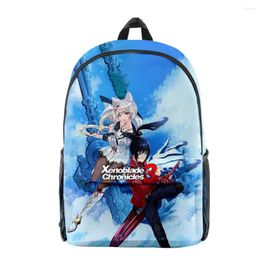 Backpack Xenoblade Chronicles 3 Game School Bags Boys Girls Travel 3D Print Oxford Waterproof Notebook Shoulder Backpacks