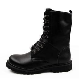 LUFUMA Military Boots Men Winter Shoes Warm Men Leather Boots Footwear Cowboy Tactical Boots Men Casual Shoes Size 38-48