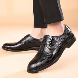 Casual Shoes Classic Formal Wedding Social Lace-up Comfortable Suit Oxfords For Man Leather Adulto Men's