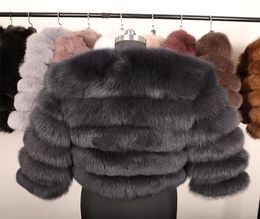 Natural Real Fur Coat Women Winter 50CM natural fur Vest Jacket Fashion Outwear Real Fur Vest Coat 2012095250370