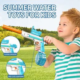 Electric Water Gun Large Capacity Long Range Repeating Pistol Automatic Summer Blaster Sprinkler Toys for Boys 240517