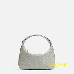 Women Mini Wallace Handbag Designer Shoulder Bag Genuine Leather Cosmetic Bag BotegaVeneta Intrecciato Woven Leather Bag Height13CM Width20CM Depth9.5CM 2RNN