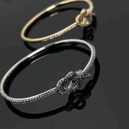 Designer Brand Brand's Full Diamond Female 18k Rose Gold Flower Keys Woven Rope Bracelet Sky Star New Live Broadcast 96Z7