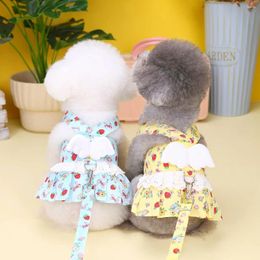 Dog Apparel Wing Cute Harness Clothes Soft Breathable Traction Buckle Small Dogs Clothing Cat Korean Fashion Sweet Kawaii Pet Products