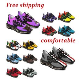 2024 Designer Customized Sports Shoes Men Women Unisex Runner Hiker Athletic Comfortable Breathable Heighten Lightweight Stylish Sneakers Triple White Pink Blue