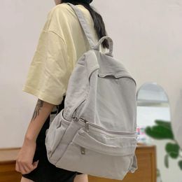 Backpack Style College Student Vintage Women Canvas Female Laptop Bag Travel Kawaii Ladies Girl Fabric School Fashion