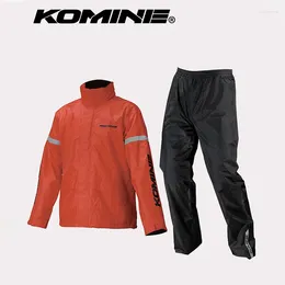 Raincoats Komine Rk-543 Raincoat For Motorcyclist Biker Waterproof Outdoor Hiking Travel Kit Men And Women