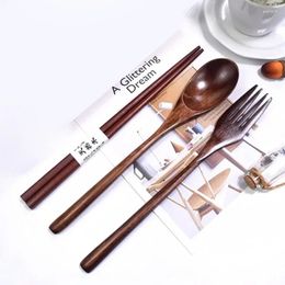 Chopsticks Japanese Black Sushi Fast Noodles Chop Sticks Spoon Fork Korean Tableware Kitchen Bar Supplies Cutlery