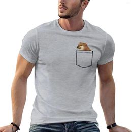 Men's Tank Tops Pocket Cheems T-Shirt Aesthetic Clothing Heavyweight T Shirts Boys For Men Graphic