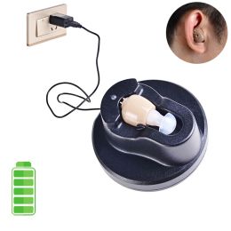 USB Charging Hearing Aids Great in Ear Sound Amplifier Invisible Deaf Help