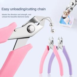 New Manicure Nail Pliers Rhinestones Plier Nail Clipper Cutter Chain Removal Wire Cutter Metal Shear Drill Pliers Nail Art Tool