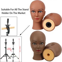 New Bald Afro Mannequin Head Without Hair For Making Wigs Hair Styling Cosmetology Manikin Head African Training Dolls Head