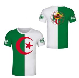 ALGERIA Men T Shirt Custom Rugby Festival Tshirt Arabic Algerie Flag Print Text French Algeria Jersey Children Tee Top4070167