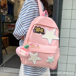 School Bags Backpack Women Candy Colour Laptop Backpacks Cute Kawaii High For Teenage Girl Japanese Travel Camping Backpa